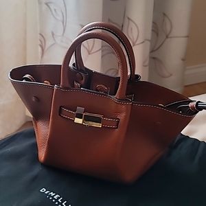 DeMellier Mini New York tan small grain leather